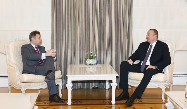 İlham Əliyev fransalı həmsədri qəbul edib  