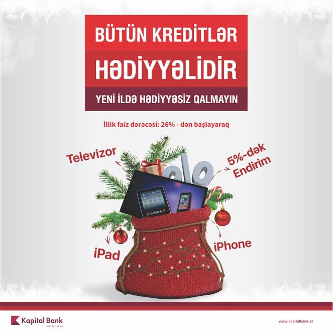 Kapital Bank“Qış hədiyyə Kampaniyası” keçirir