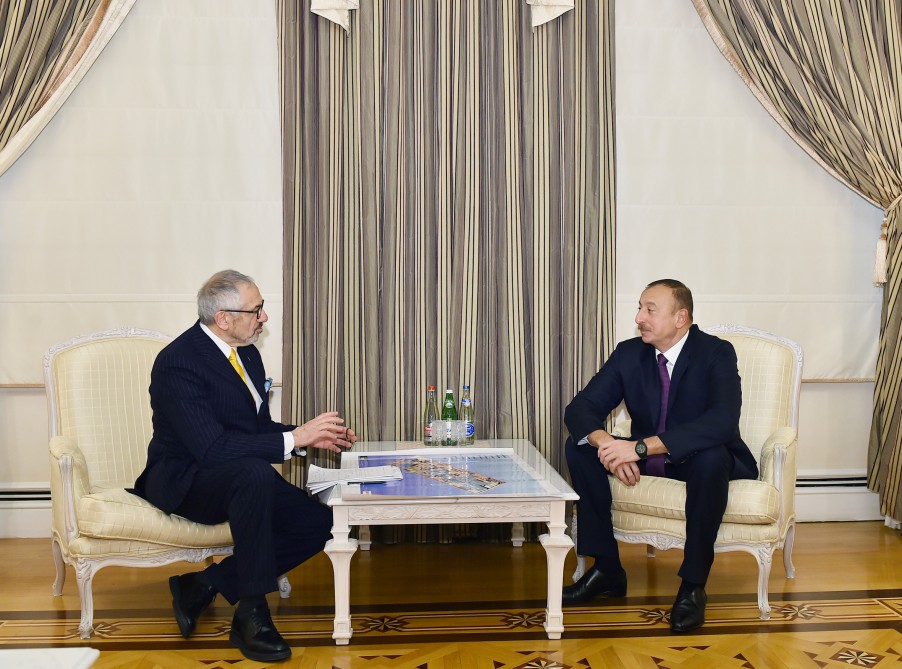 Prezident "“Danieli & C. Officine Meccaniche S.p.A” şirkətinin rəhbəri ilə görüşdü   