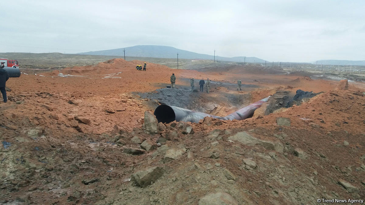  Bakıda qaz kəmərindəki yanğın söndürüldü  
