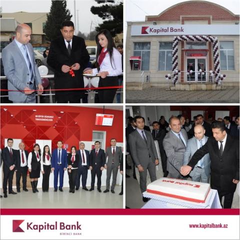 Kapital Bank iki yenilənmiş filialını istifadəyə verdi