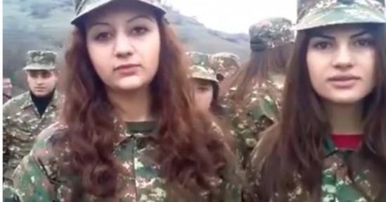 Ermənistan ordusunda qadınların sayı artır   