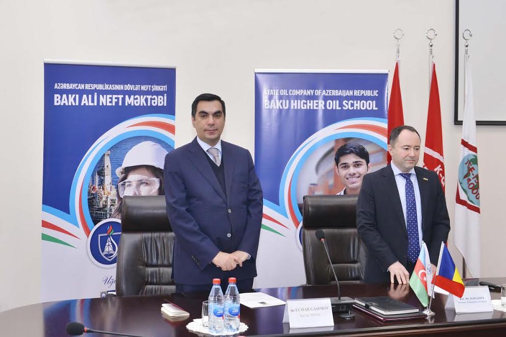 Rumıniya səfiri Bakı Ali Neft Məktəbində