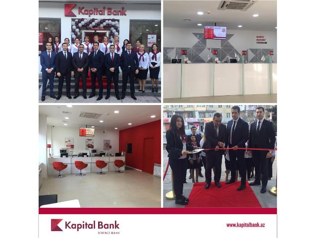 Kapital Bankın yenilənmiş Həzi Aslanov filialı açıldı