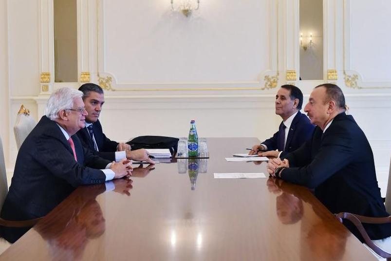 İlham Əliyev Mərkəz&ccedil;i Demokratlar İnternasionalının vitse-prezidentini qəbul edib