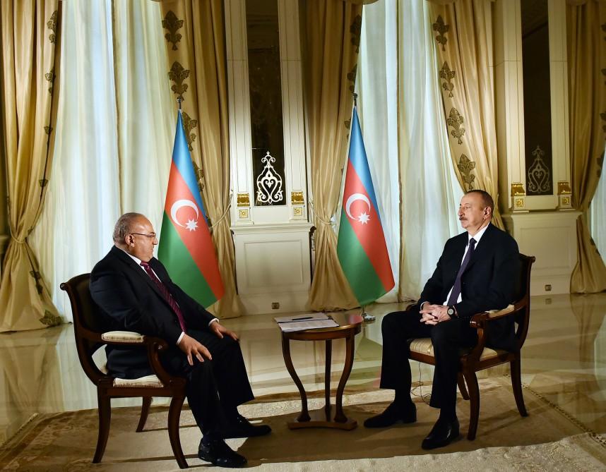  İlham Əliyev "Əl-Cəzirə"yə m&uuml;sahibə verib 