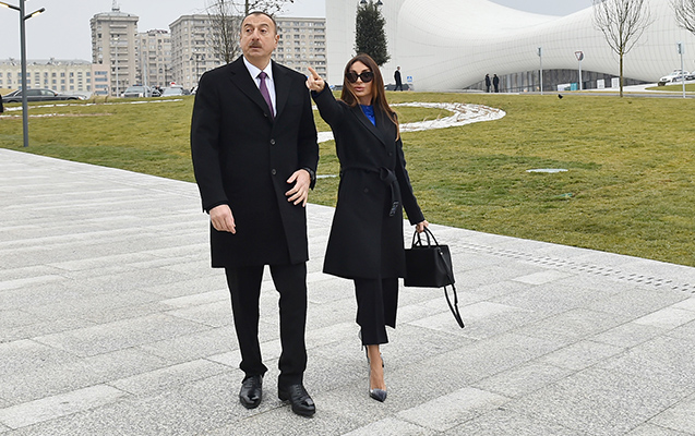  Prezident və xanımı&nbsp;A&Ccedil;ILIŞDA 