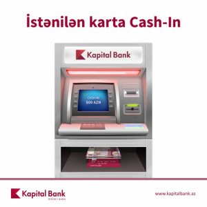 Kapital Bank bankomatlarına yeni funksiya əlavə olunub