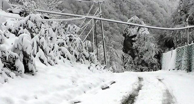 Azərbaycanda rayonlara g&uuml;cl&uuml; qar yağır  