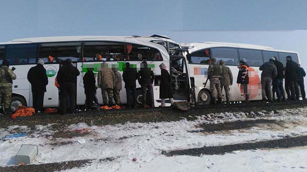 T&uuml;rkiyədə iki avtobus toqquşdu - 5 azərbaycanlı &ouml;ld&uuml;, 26-sı yaralandı -&nbsp;YENİLƏNİB