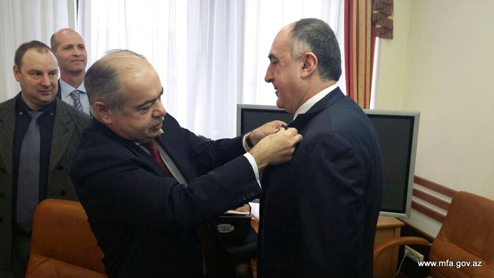 Elmar Məmmədyarova Rusiyada medal təqdim olundu