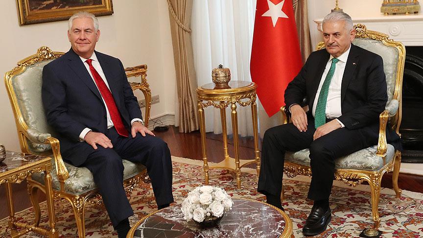 Binali Yıldırım ABŞ-ın d&ouml;vlət katibi&nbsp;ilə G&Ouml;R&Uuml;ŞD&Uuml;: Fətullah G&uuml;ləni istədi&nbsp;