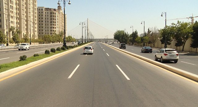 Heydər Əliyev prospektində hərəkət məhdudlaşdırılır   
