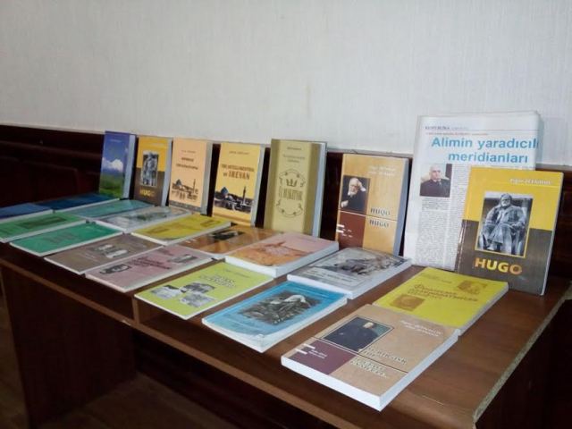 ADU-nun professorunun xaricdə nəşr olunan əsərləri sərgilənib
