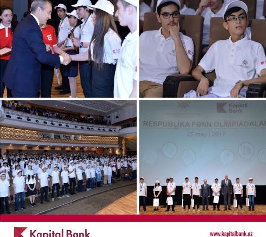 Kapital Bank-ın dəstəyi ilə keçirilən olimpiadanın qalibləri təltif edildi