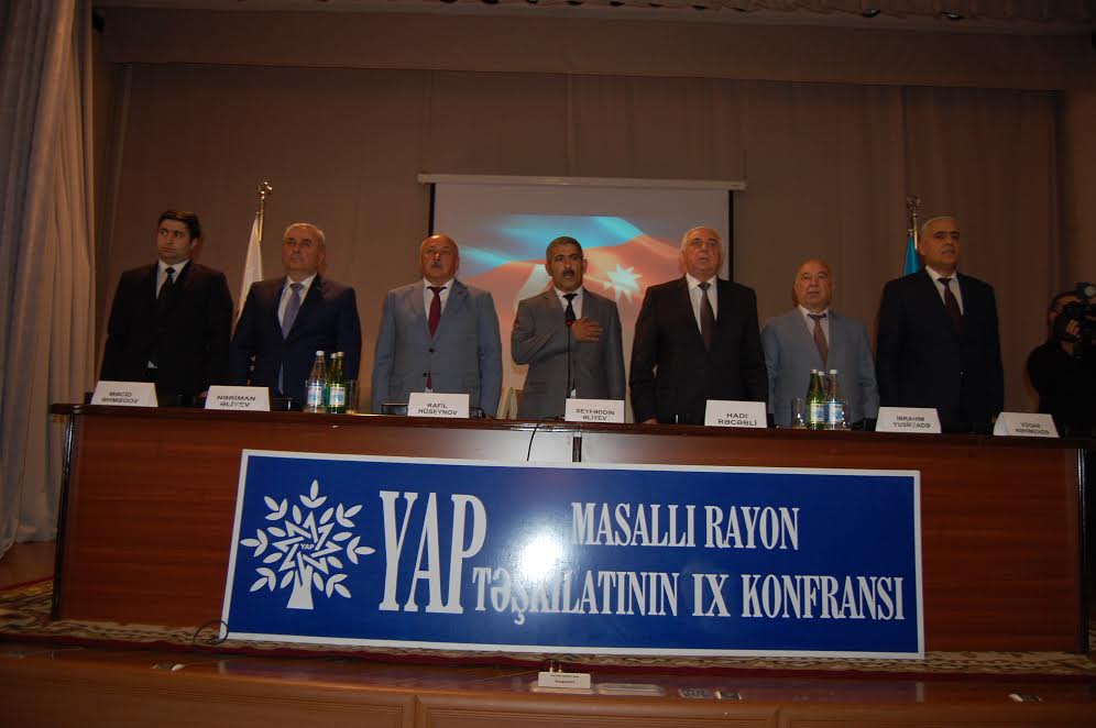 Masallıda YAP-ın rayon təşkilatı IX konfransını ke&ccedil;irib