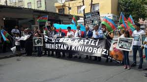İstanbulda erməni terrorçuluğuna qarşı aksiya keçirildi