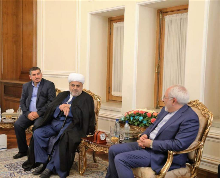 Allahşükür Paşazadə İran XİN rəhbəri ilə görüşdü