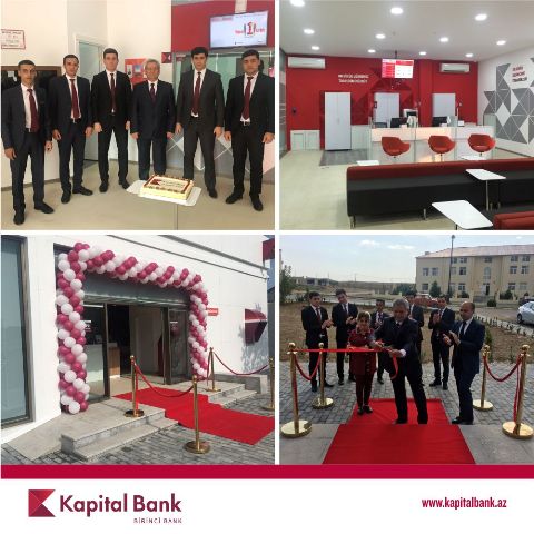 Kapital Bank-ın yenilənən Qobustan filialı istifadəyə verildi