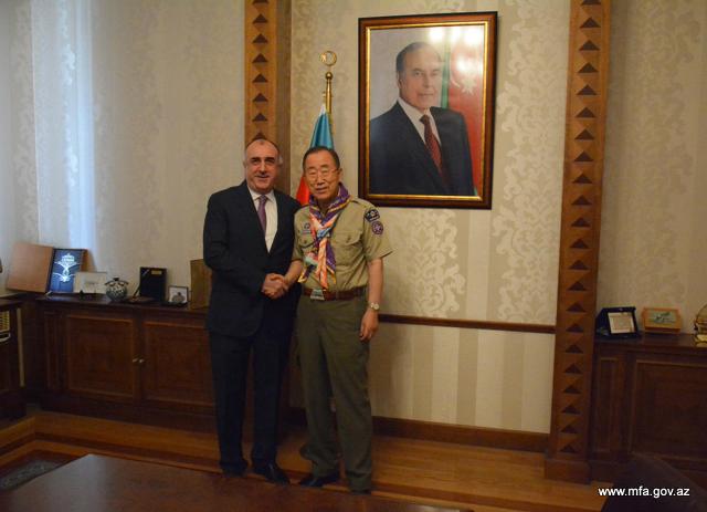 Elmar Məmmədyarov BMT-nin sabiq Baş katibi ilə görüşdü