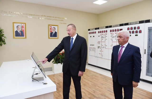 İlham Əliyev Gədəbəydə açılışlarda