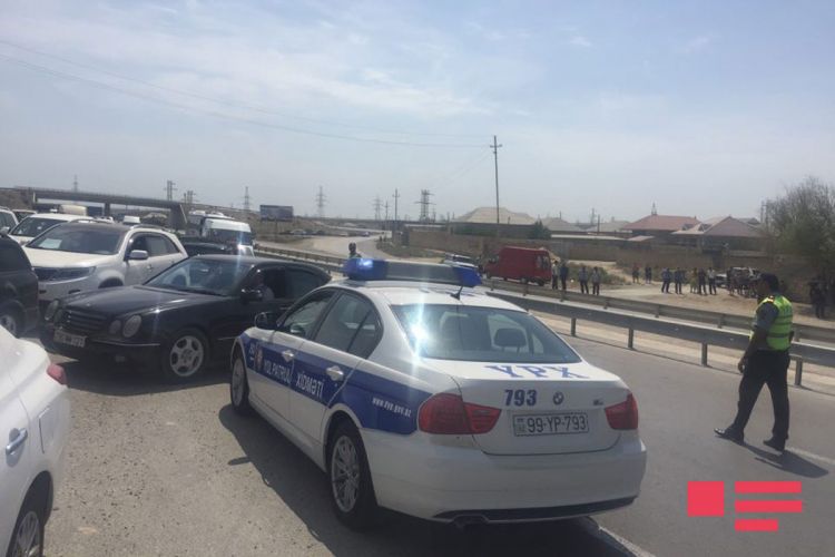 Bakı-Quba avtomobil yolunda nəqliyyatın hərəkəti qismən bərpa olunub