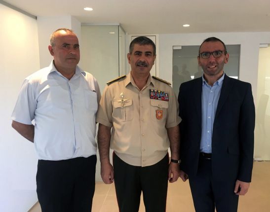 Zakir Həsənov İsraildə Azərbaycanın Milli Qəhrəmanının qardaşı ilə görüşüb