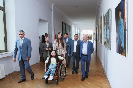 Leyla Əliyeva Dövlət Rəssamlıq Akademiyasında -  FOTOLAR