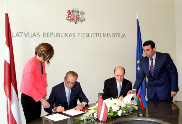 Azərbaycan və Latviya Ədliyyə nazirlikləri arasında Memorandum imzalanıb