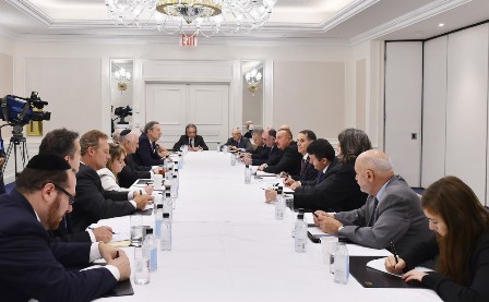 İlham Əliyev Amerika yəhudi təşkilatlarının nümayəndələri ilə görüşüb - Yenilənib