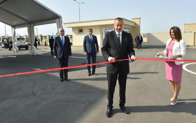 Prezident Balaxanı Sənaye Parkının açılışında - FOTO