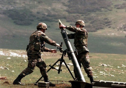 Ermənilər cəbhədə minaatanları işə saldılar   