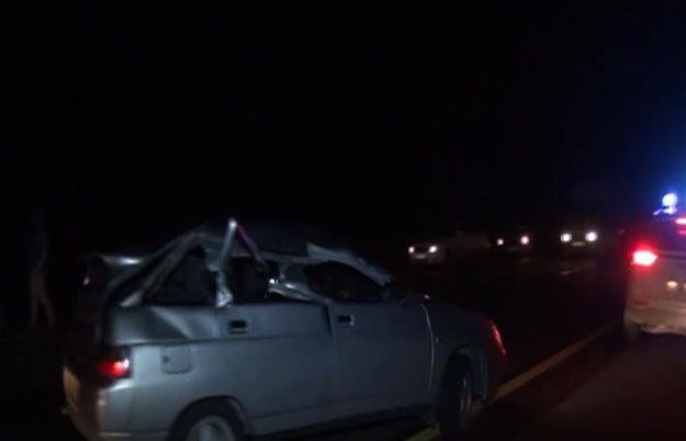 Mingəçevir-Aran yolunda ağır qəza: 1 ölü, 3 yaralı