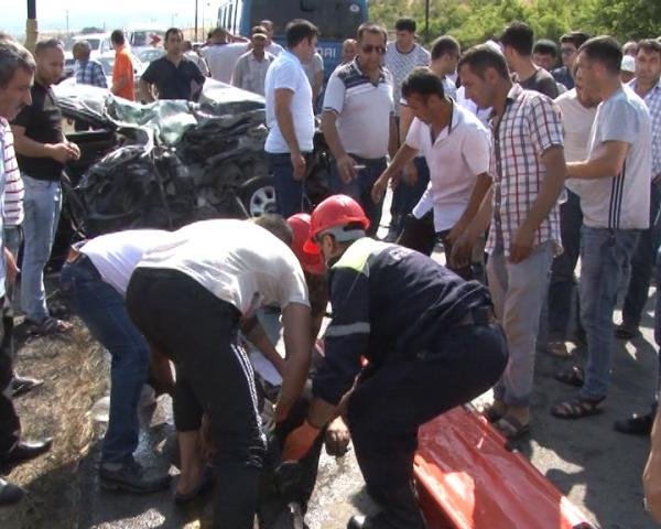 Sabirabadda ağır yol qəzası - 4 ölü, 2 yaralı - YENİLƏNİB 