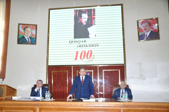 BDU-da Qoşqar Əhmədovun 100 illik yubileyi qeyd edildi