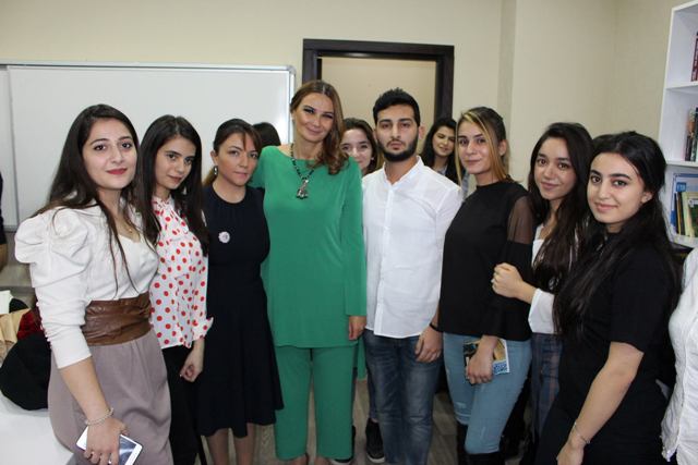 Qənirə Paşayeva BDU-nun jurnalistika fakultəsində&nbsp;- FOTO