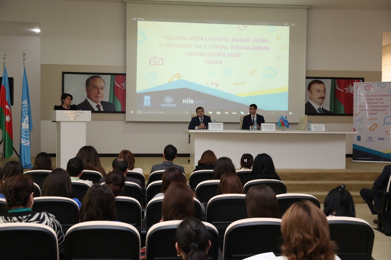 “Regional İnkişaf” İctimai Birliyi Qubada təlim keçirdi