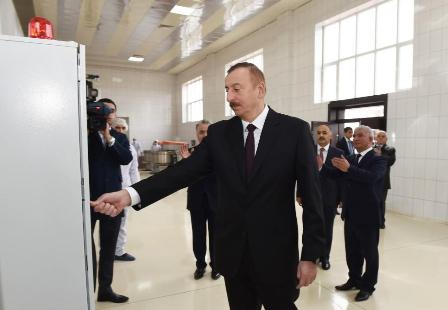 Prezident çörək zavodunda - FOTOLAR