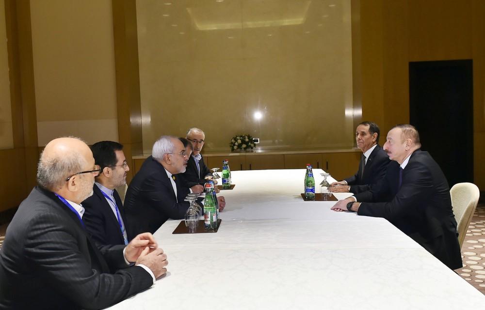 İlham Əliyev İranın xarici işlər nazirini qəbul edib 