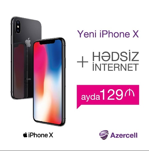 Azercell iPhone X kampaniyasına start verdi