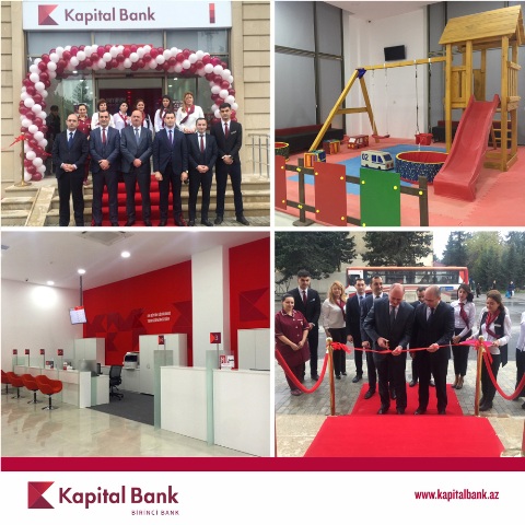 Kapital Bank yeni konsepsiyalı Bakıxanov filialını istifadəyə verdi
