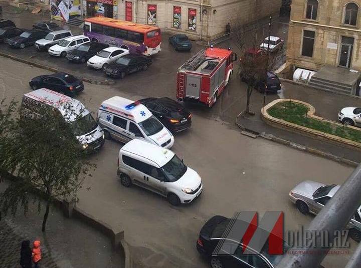 Xırdalanda yanğın - 9 nəfər tüstüdən zəhərləndi - YENİLƏNİB