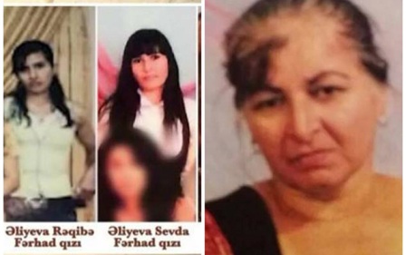 Ana və 4 qızının cəsədlərinin qalıqları yaxınlarına verildi