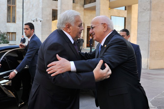 Azərbaycan və T&uuml;rkiyənin parlament sədrləri g&ouml;r&uuml;şd&uuml;lər