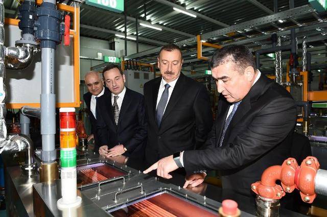 Prezident Sumqayıt Kimya Sənaye Parkında - FOTOLAR