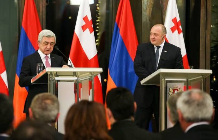 Sarkisyan Tbilisidə Qarabağdan danışdı