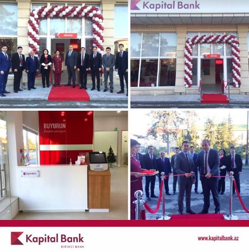 Kapital Bank-ın yenilənən Ucar filialı istifadəyə verildi