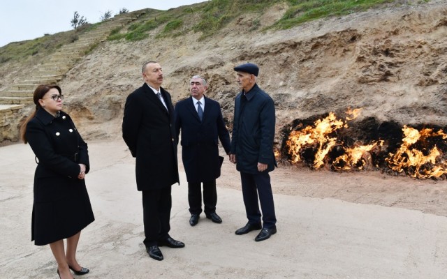 Prezident “Yanardağ”a getdi, tənqid etdi - FOTO