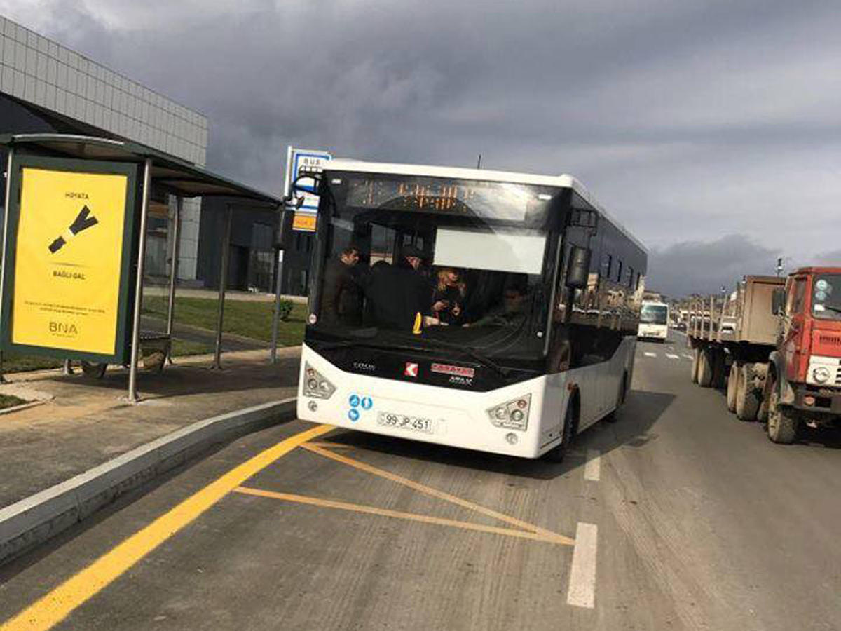 Bakıda daha bir marşruta yeni avtobuslar buraxıldı    