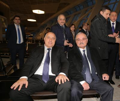 Artur Rasizadə və Boyko Borisov Bakı-Sofiya aviareysinin açılışında